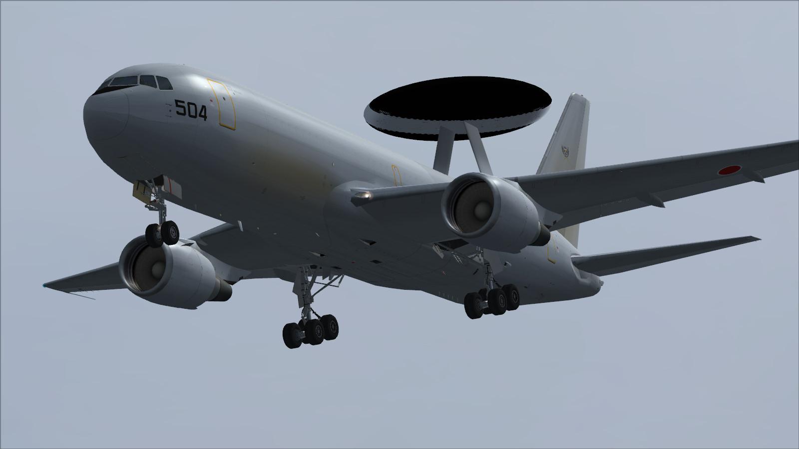 Boeing E-767 84-3504 Japan ASDF for FSX and P3D - DOWNLOAD